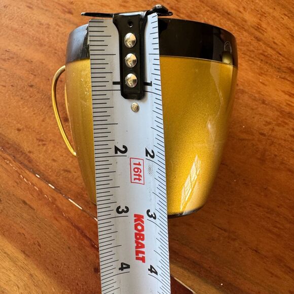 Vintage West Bend Thermo-Serv Gold Black Insulated Mugs MCM Coffee Cups Pair - Picture 7 of 8